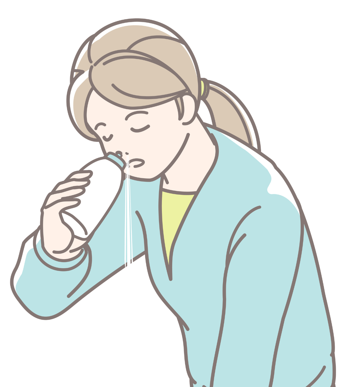 鼻うがいをする女性のイメージ│自宅でできる鼻づまり解消法